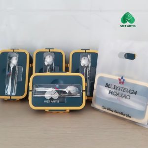 AV-0023 AV-0048 hộp cơm kèm muỗng đũa
